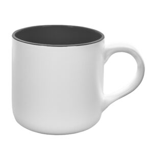 Kubek KING 380 ml biało-czarny