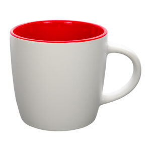 DURAN mug 320 ml white-red