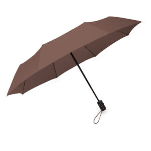 Parasol LEEDS składany brązowy