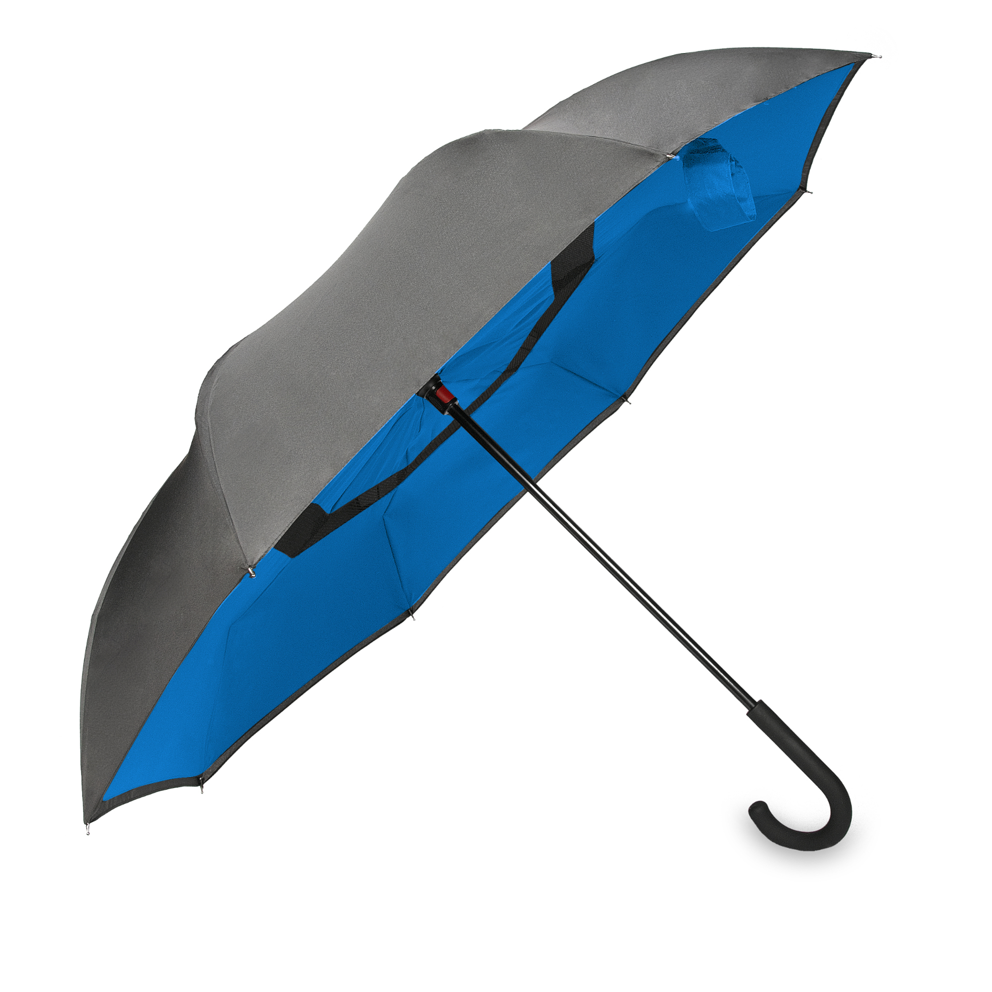 REVERSED Umbrella black-blue