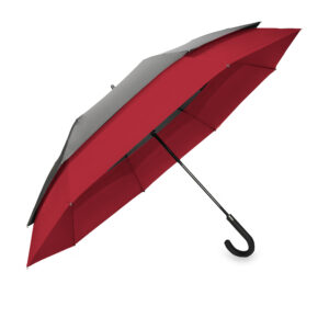Parasol MANCHESTER sztormowy czarno-czerwony