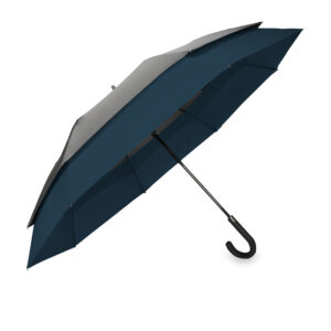 Parasol MANCHESTER sztormowy czarno-niebieski