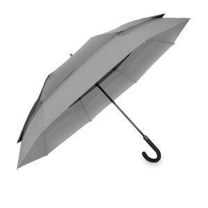 Parasol MANCHESTER sztormowy czarno-szary
