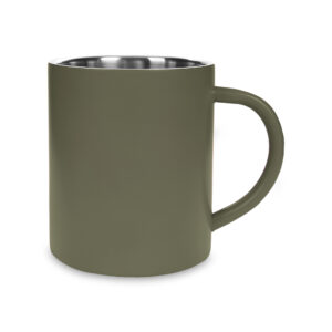 Kubek DORTMUND ze stali nierdzewnej 310 ml zielony khaki