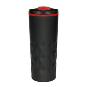 Kubek termiczny BOSTON 400 ml czarno-czerwony