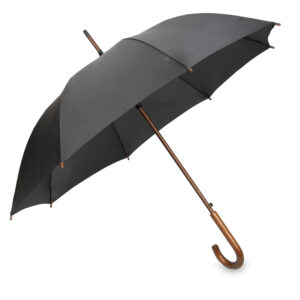 OXFORD Umbrella with wooden handle black