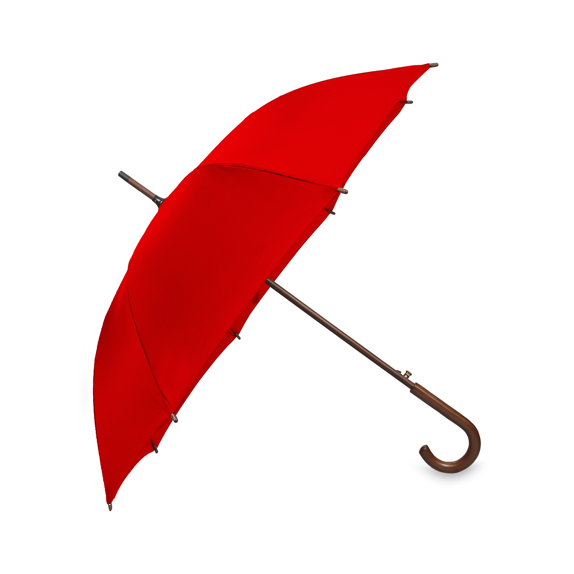 OXFORD Umbrella with wooden handle red - Image 2