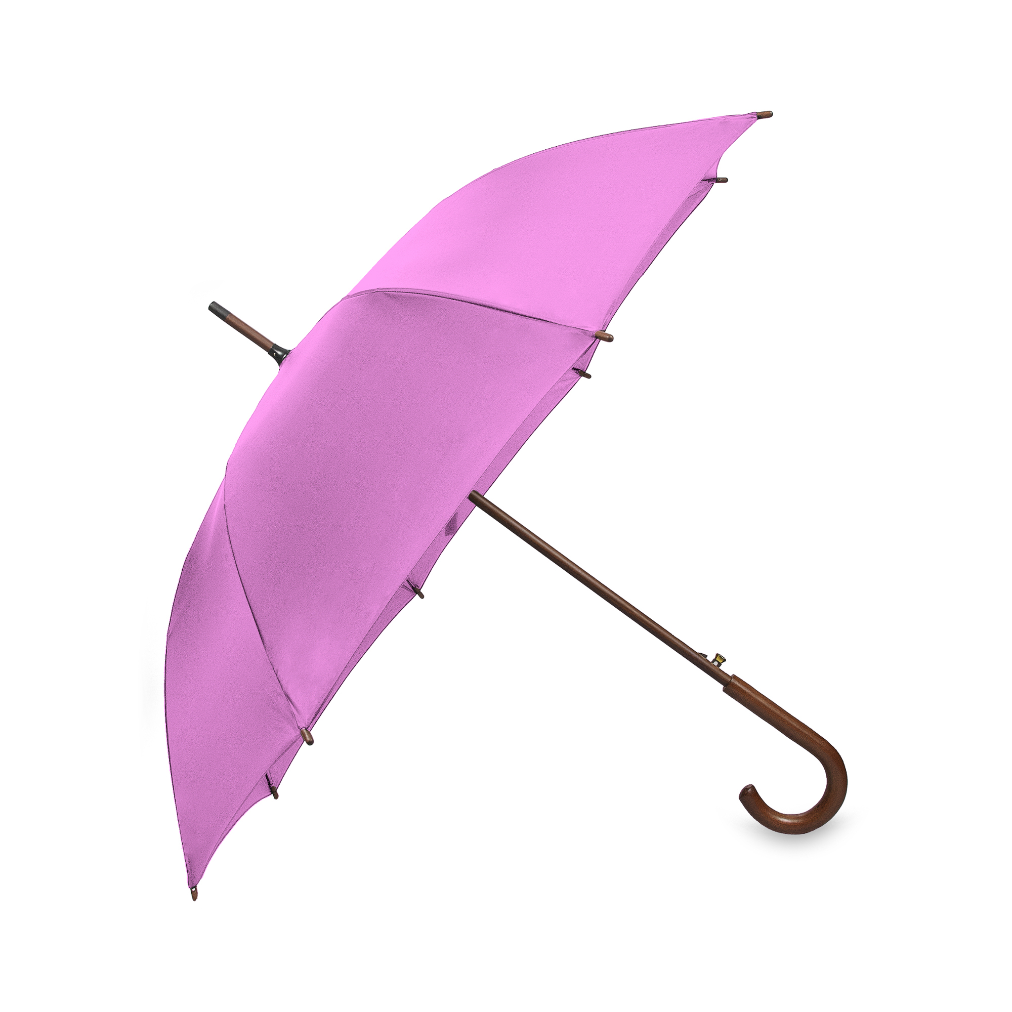 Parasol OXFORD z drewnianą rączką fioletowy - obrazek 2