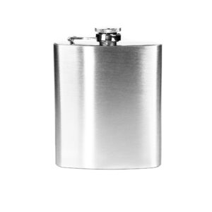 Piersiówka HOUSTON z połyskiem 200 ml srebrna