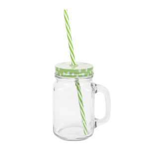 Słoik ze słomką 480 ml