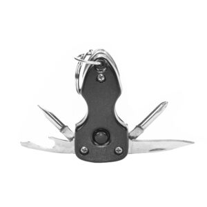 MODENA Multitool key ring with flashlight black