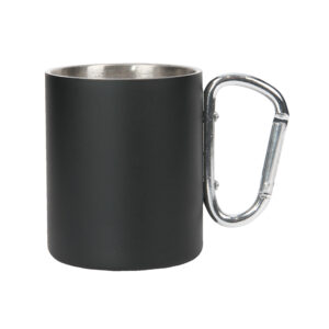 MILANO GRANDE Mug with carabiner handle 300ml black