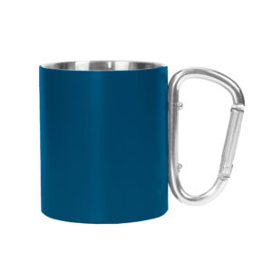 MILANO Mug with carabiner handle 190 ml navy blue