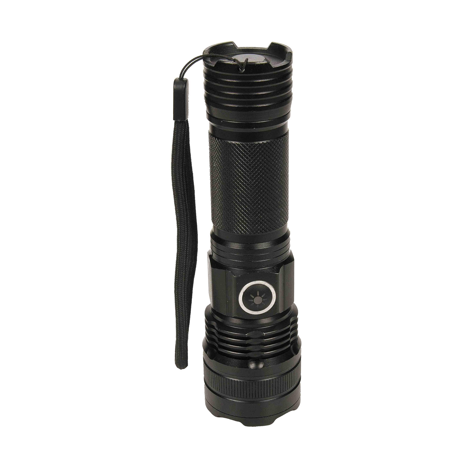 KIOTO latarka mocna z USB, czarna - obrazek 6