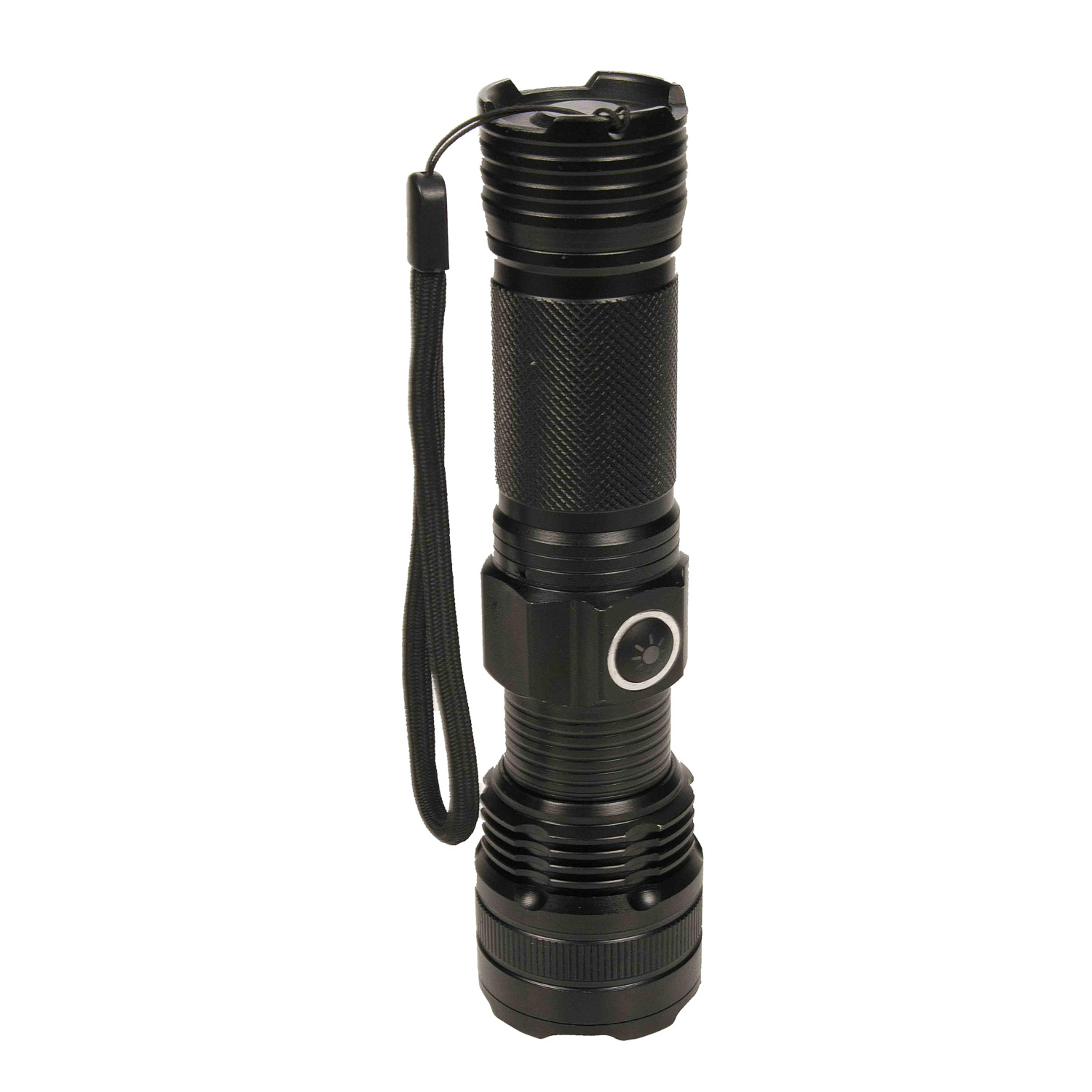 KIOTO latarka mocna z USB, czarna - obrazek 5