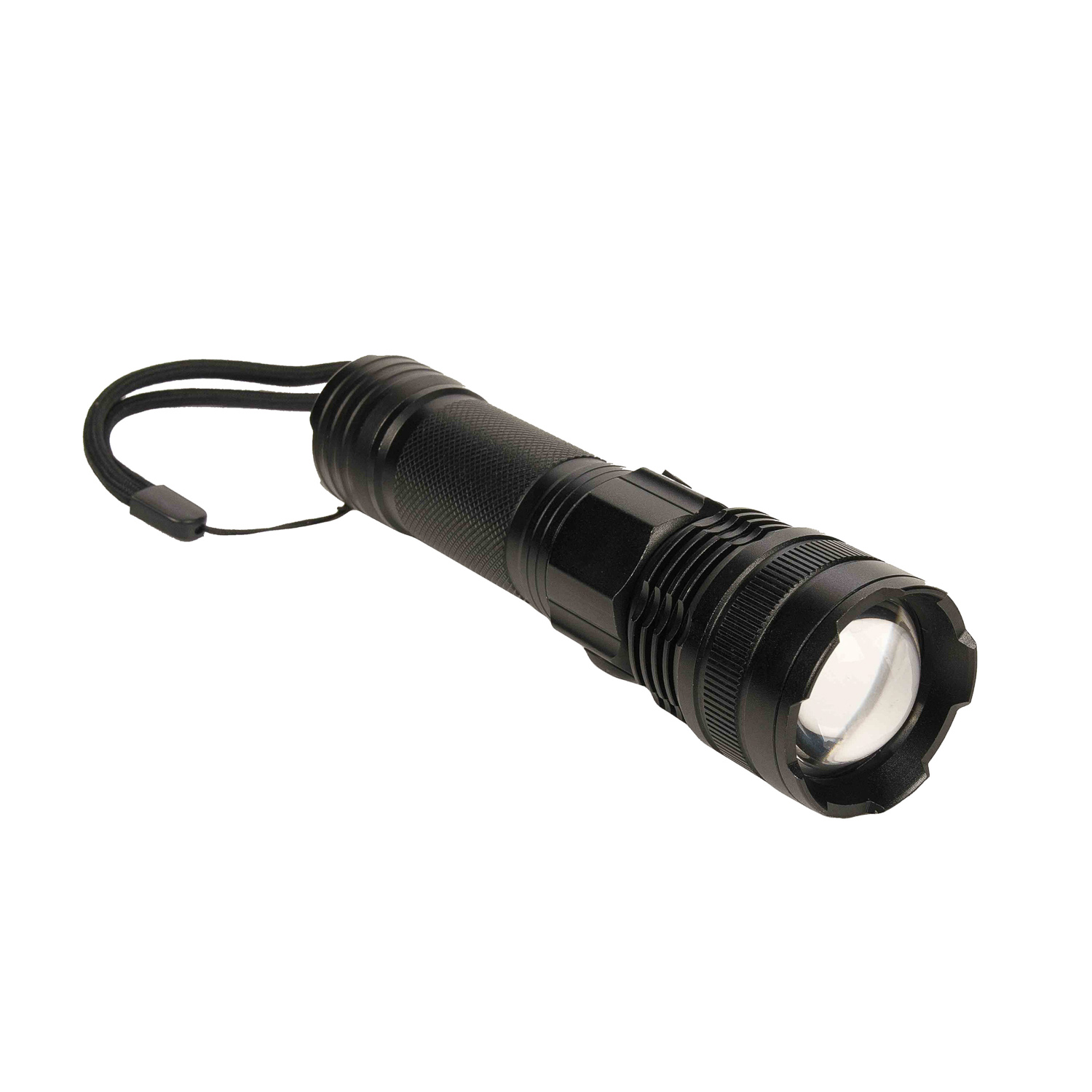 KIOTO latarka mocna z USB, czarna - obrazek 2