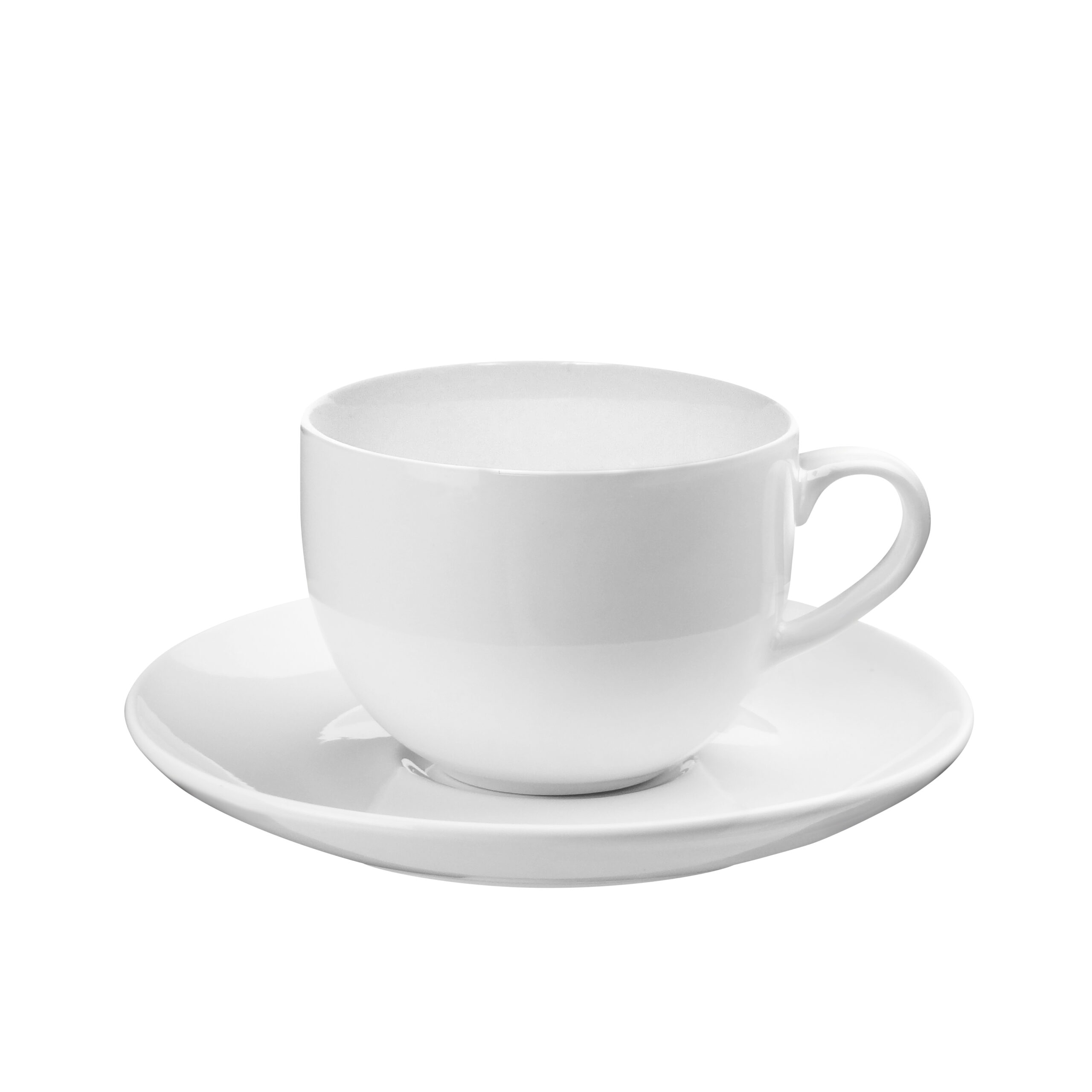 Cup with saucer SIMPLE white 220 ml