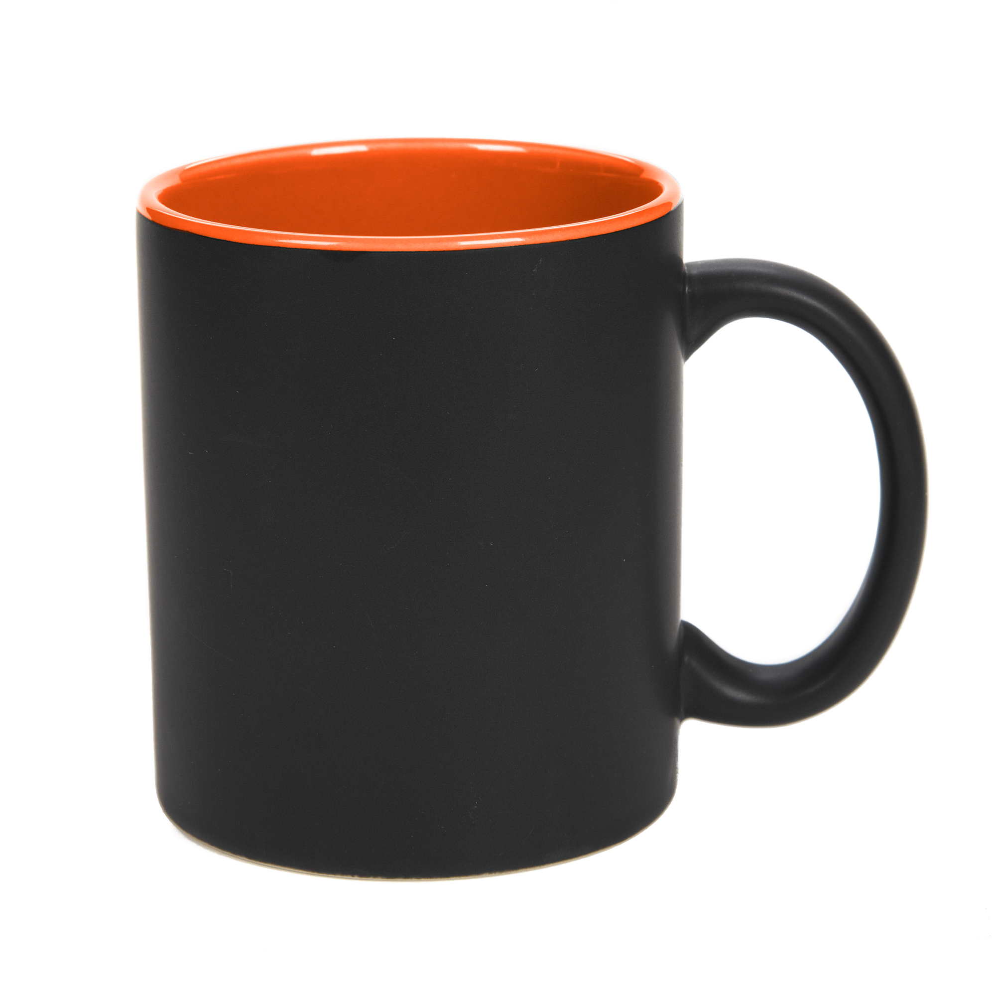 Kubek CLASSIC MATT 330 ml czarno-pomarańczowy