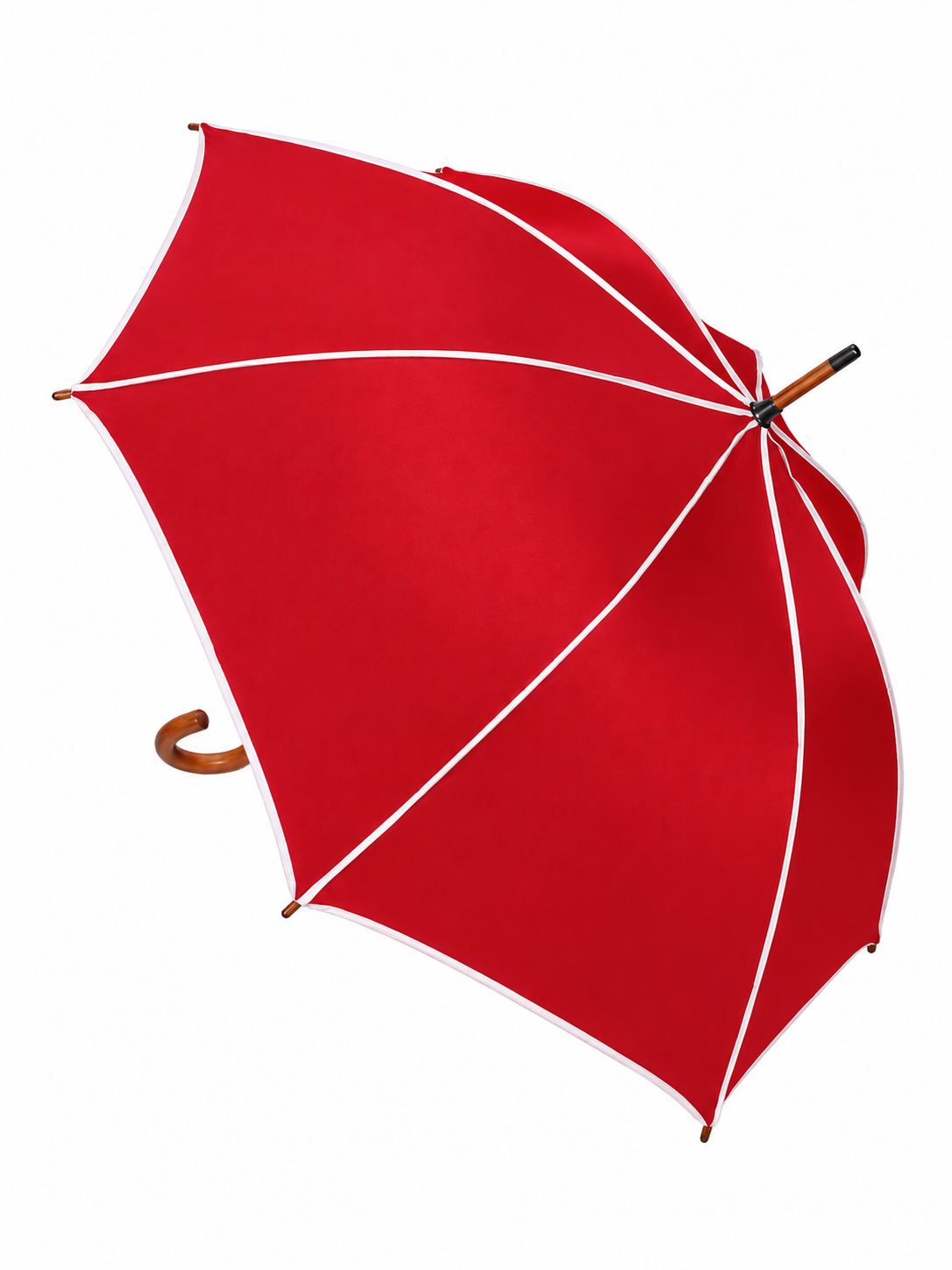 Red Oxford Umbrella with Trim - Image 3
