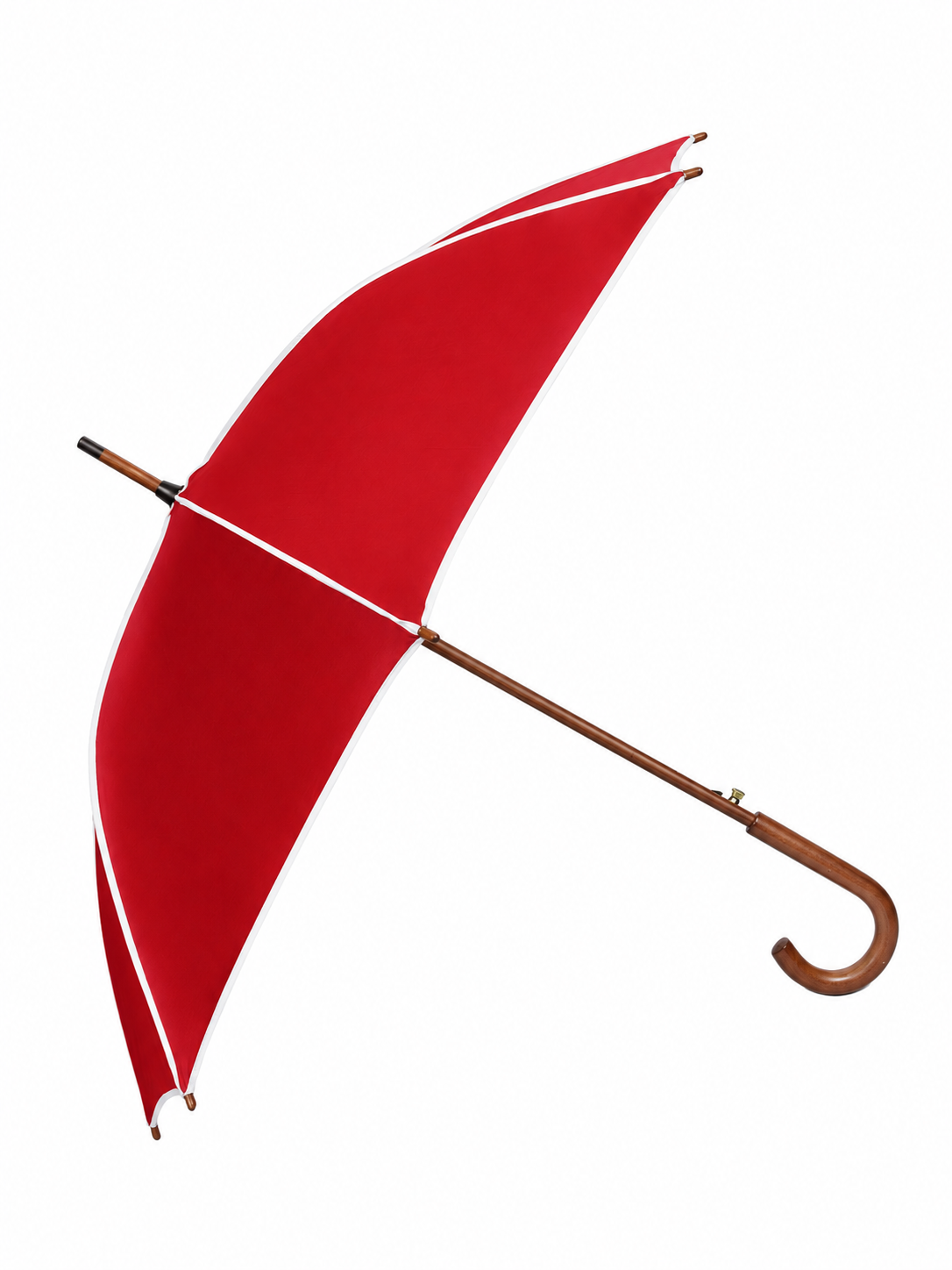 Red Oxford Umbrella with Trim - Image 2